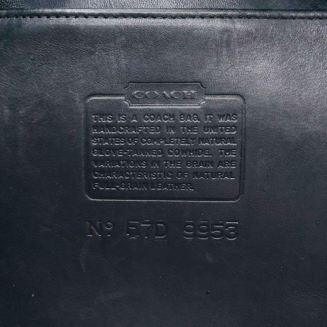 【美品】オールドコーチ ショルダーバッグ レザー バケツ型 9953 ブラック