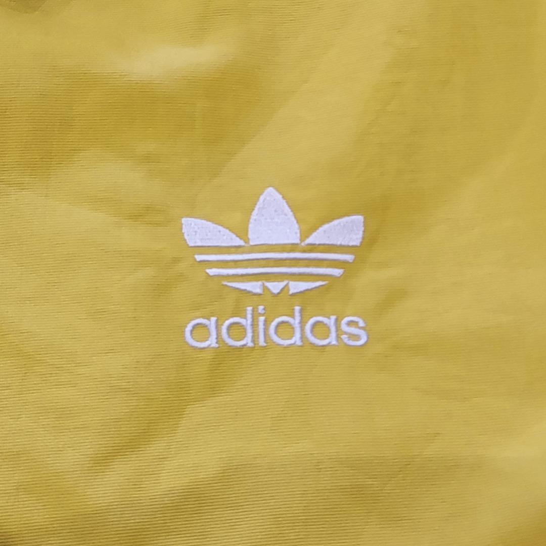 adidas アディダス ブルゾン コーチジャケット 刺繍 XL 黄色 イエロー adidas アディダス ブルゾン コーチジャケット 刺繍 XL 黄色