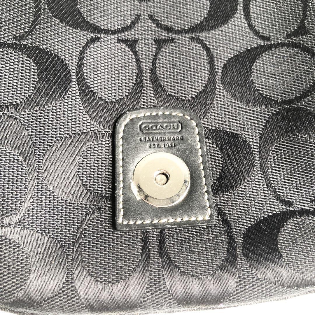 極美品✨COACH コーチ ショルダーバッグ　2way シグネチャー　ブラック