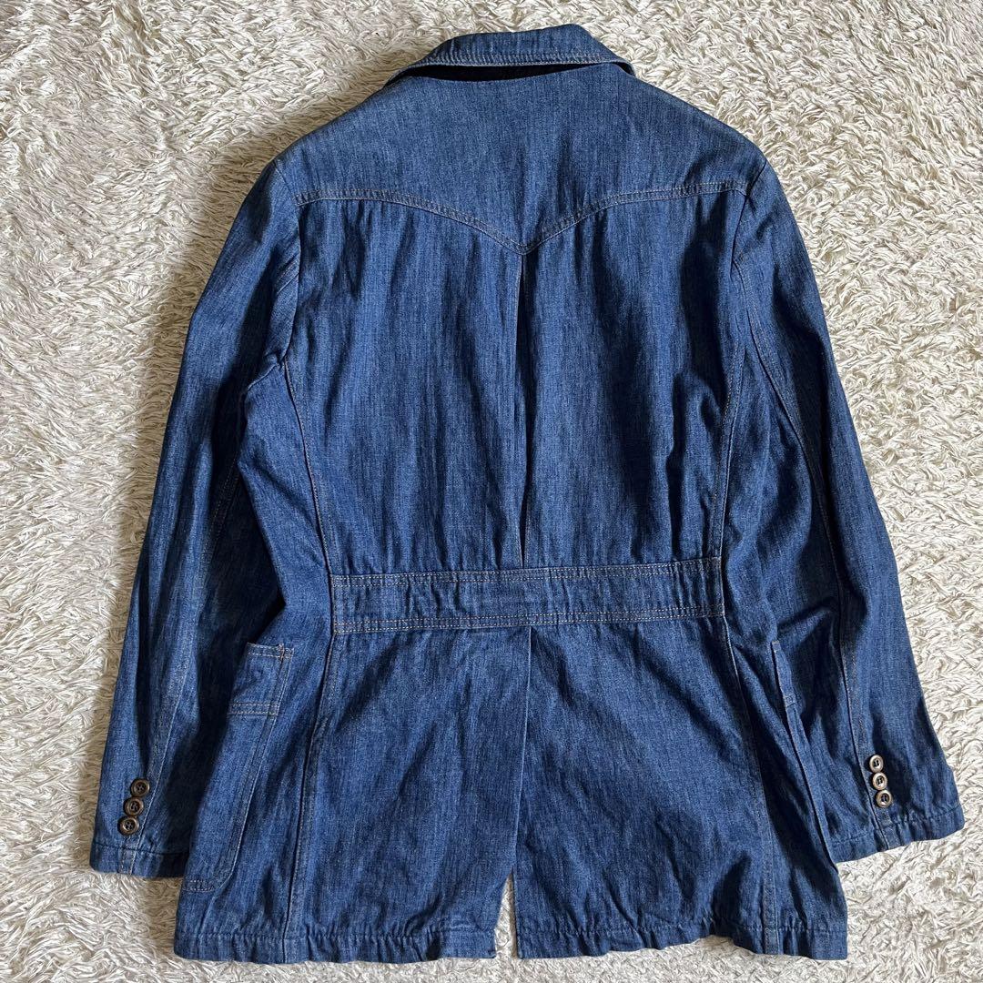 美品USA製 70s 80s 古着 Lee リー デニム テーラード ジャケット