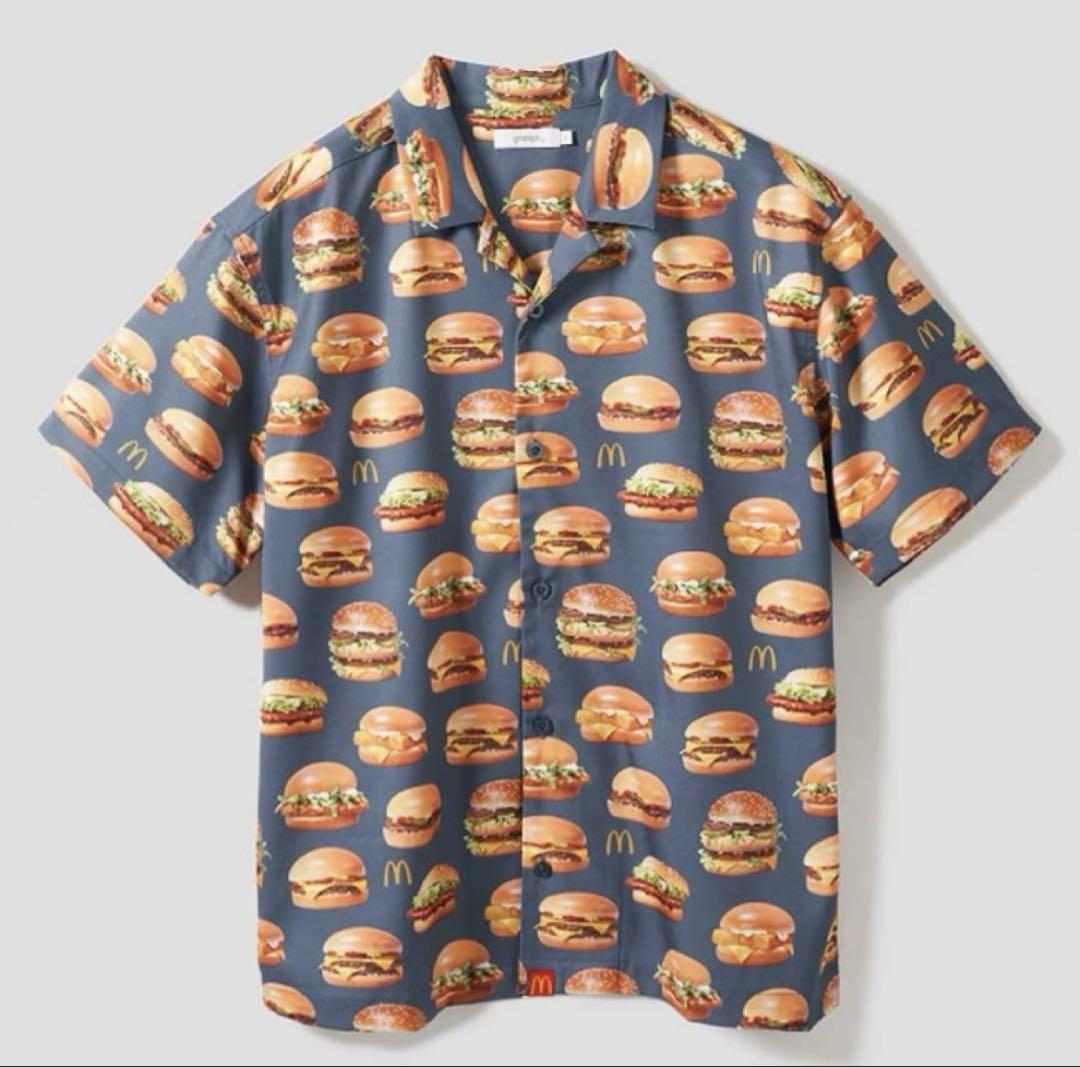 グラニフ ビッグシルエットオープンカラーシャツ　マクドナルド　L