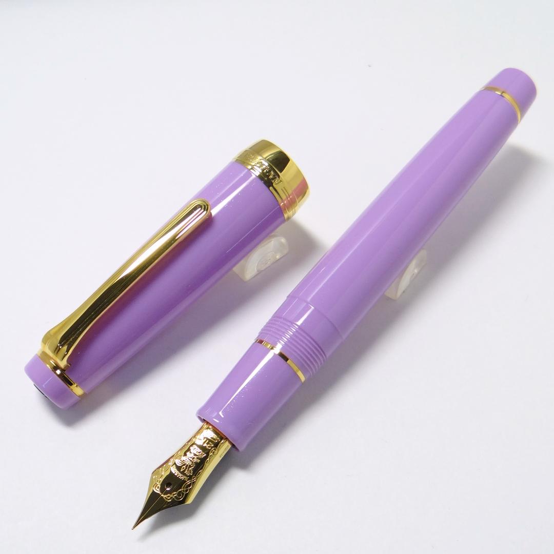 ファッション 限定希少色・極美品】セーラー 万年筆 ナガサワ 紫陽花 SAILOR 筆記具