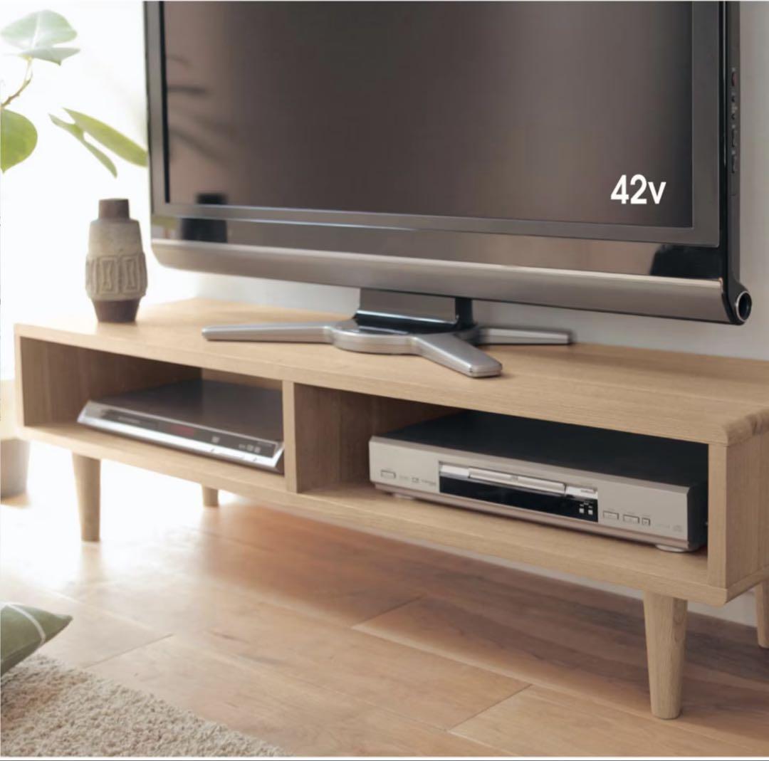 タモ材テレビボード 120cm
