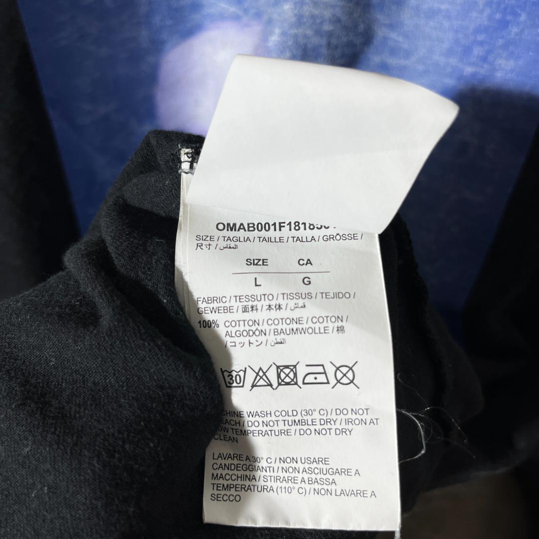 [大人気]　オフホワイト　ロングTシャツ　ビックプリント◎　フォトT　存在感◎
