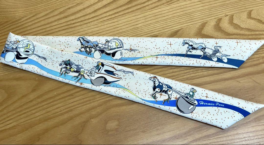 エルメス　ツイリー　スペースダービー エルメス☆ツイリー《スペースダービー》 - メルカリ