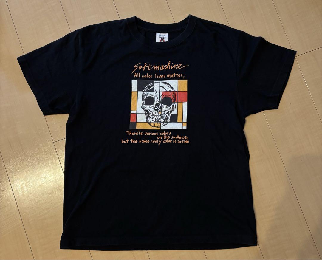 SOFTMACHINE ソフトマシーン 半袖Tシャツ スカル プリント L