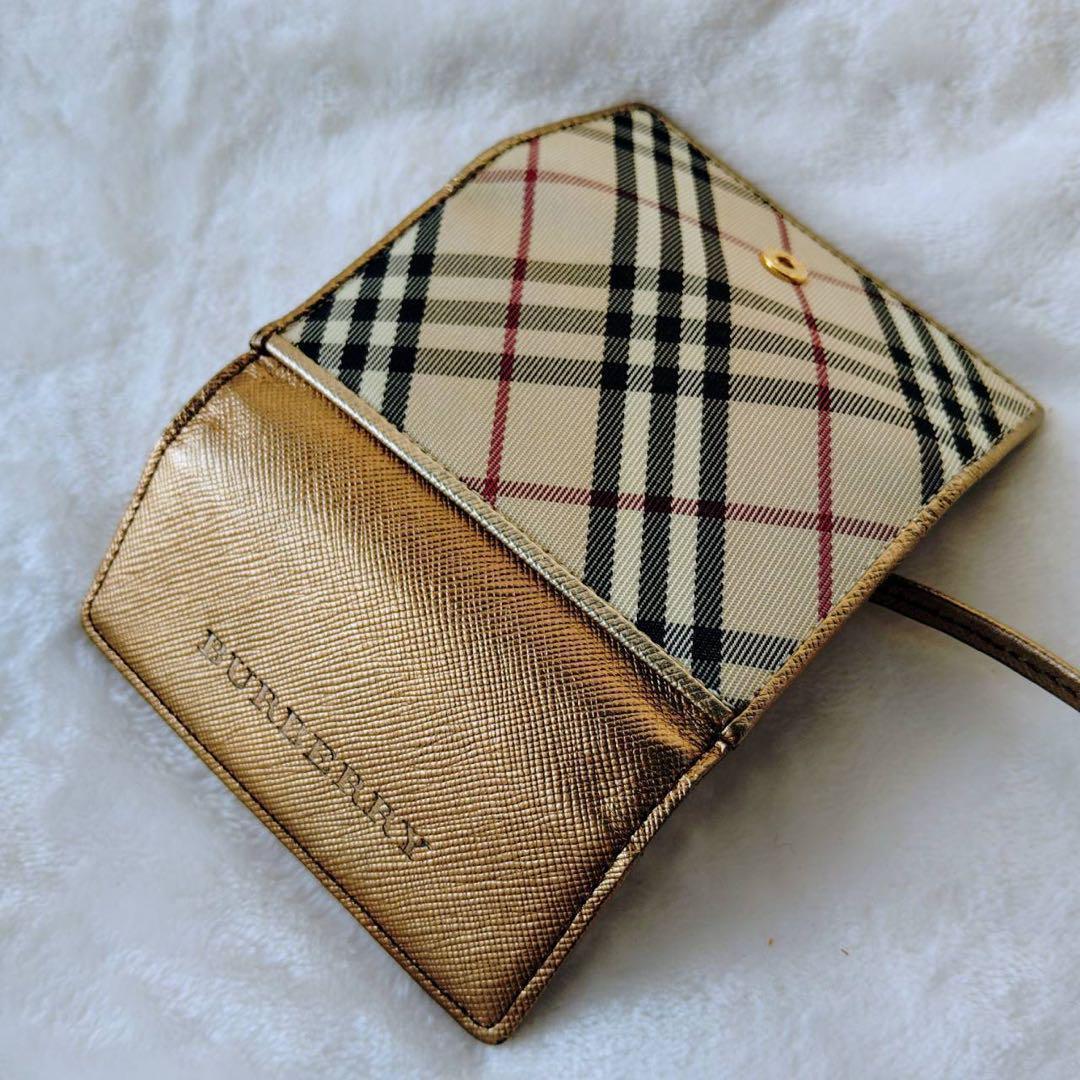 未使級✨ Burberry バーバリー キーケース キーリング ノバ