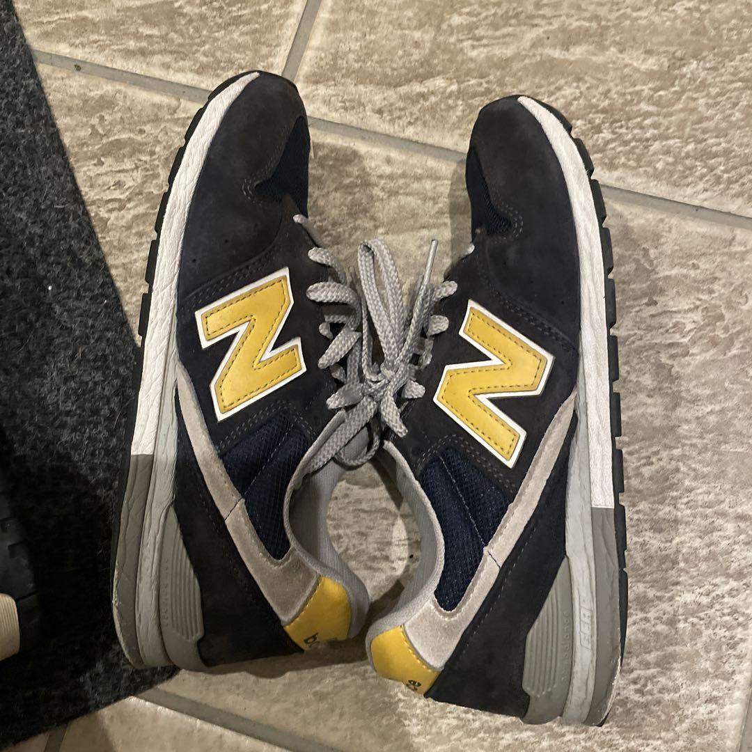 【美品】New Balance 996 ネイビー/イエロー スニーカー New Balance 996 ネイビー/イエロー スニーカー 25cm - メルカリ
