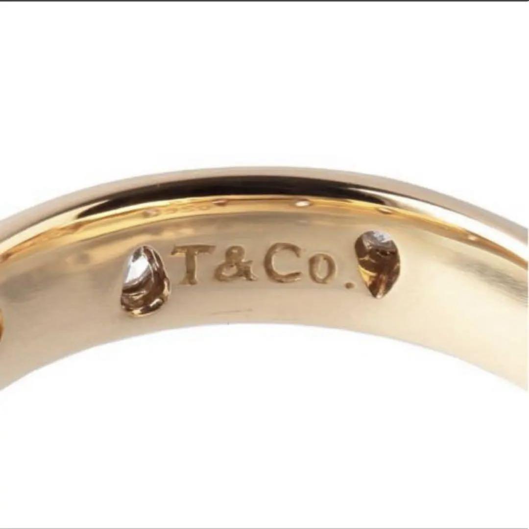 TIFFANY&CO. ティファニー　ダイヤモンドドッツリング　8号 YG TIFFANY&CO. ティファニー ダイヤモンドドッツリング 8号 YG