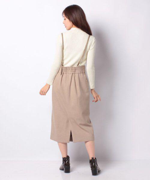 新品✨ジャスグリッティー✨巻き風サスペンダー付タイトスカート