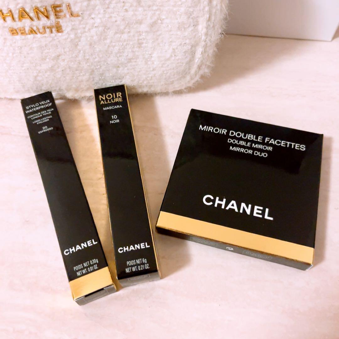 CHANEL マスカラ アイライナー ミラー ポーチ付き CHANEL ≪新品≫シャネル 2024年 限定 クリスマスコフレ