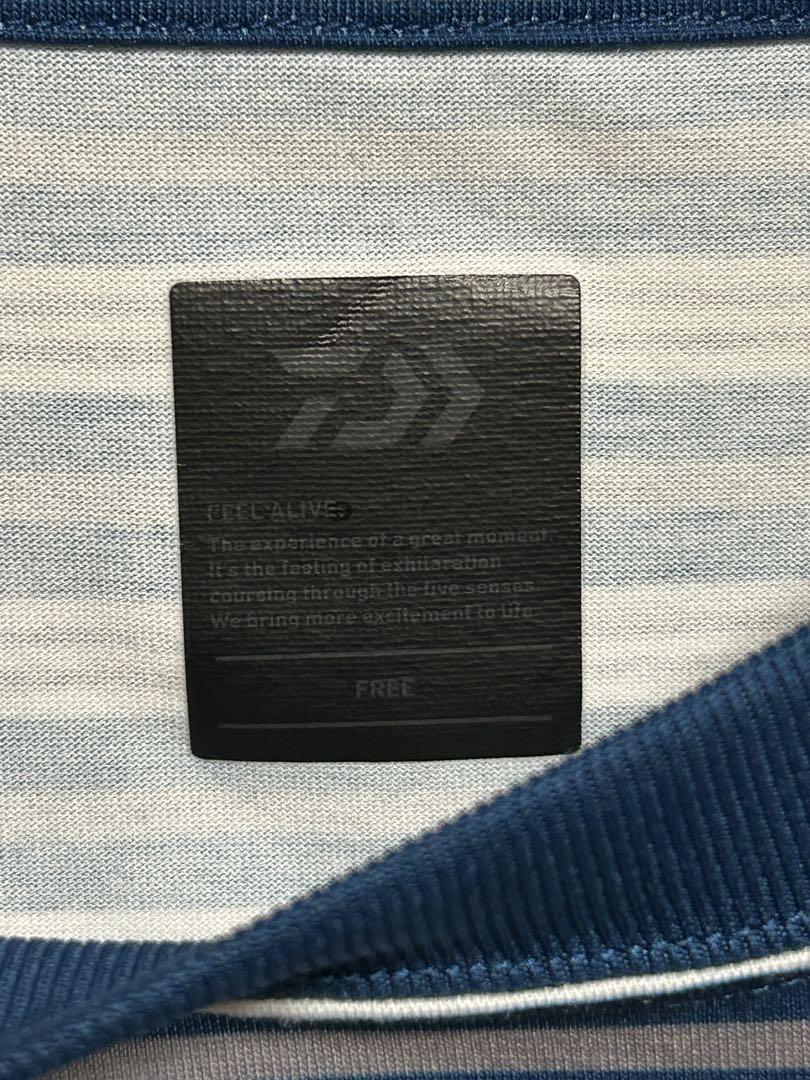 トップス TECH DRAWSTRING MULTI BORDER L/S TEE