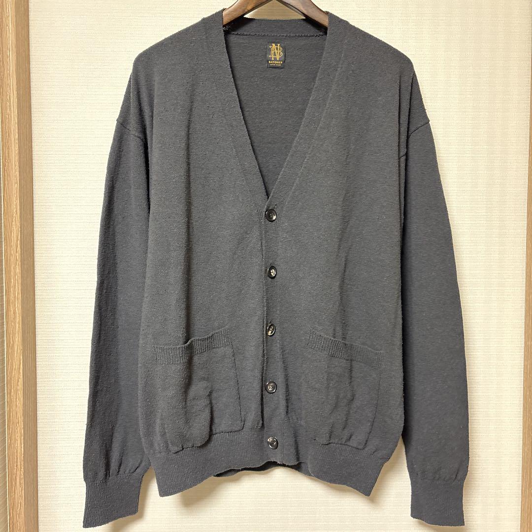 新品同様 BATONER SILK V NECK CARDIGAN 25SS