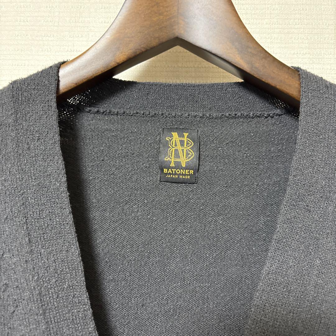 新品同様 BATONER SILK V NECK CARDIGAN 25SS