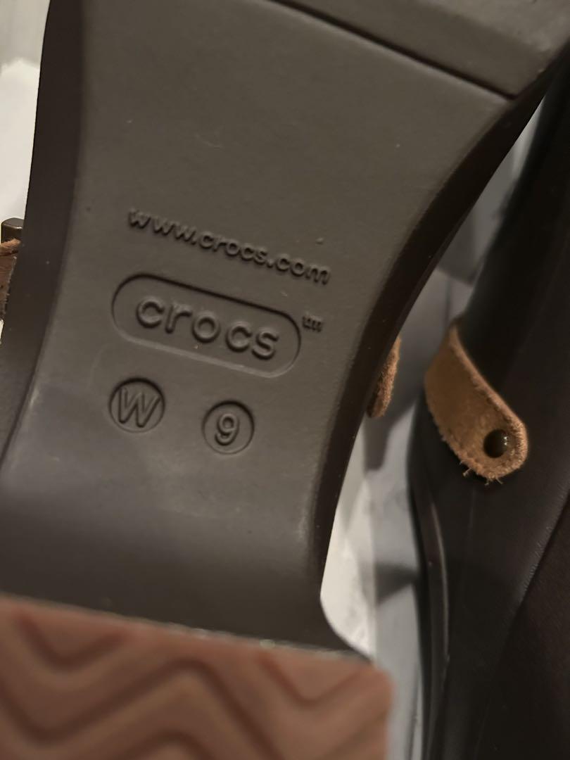 クロックス サラ★crocs sarah clog サイズW9ブラウン