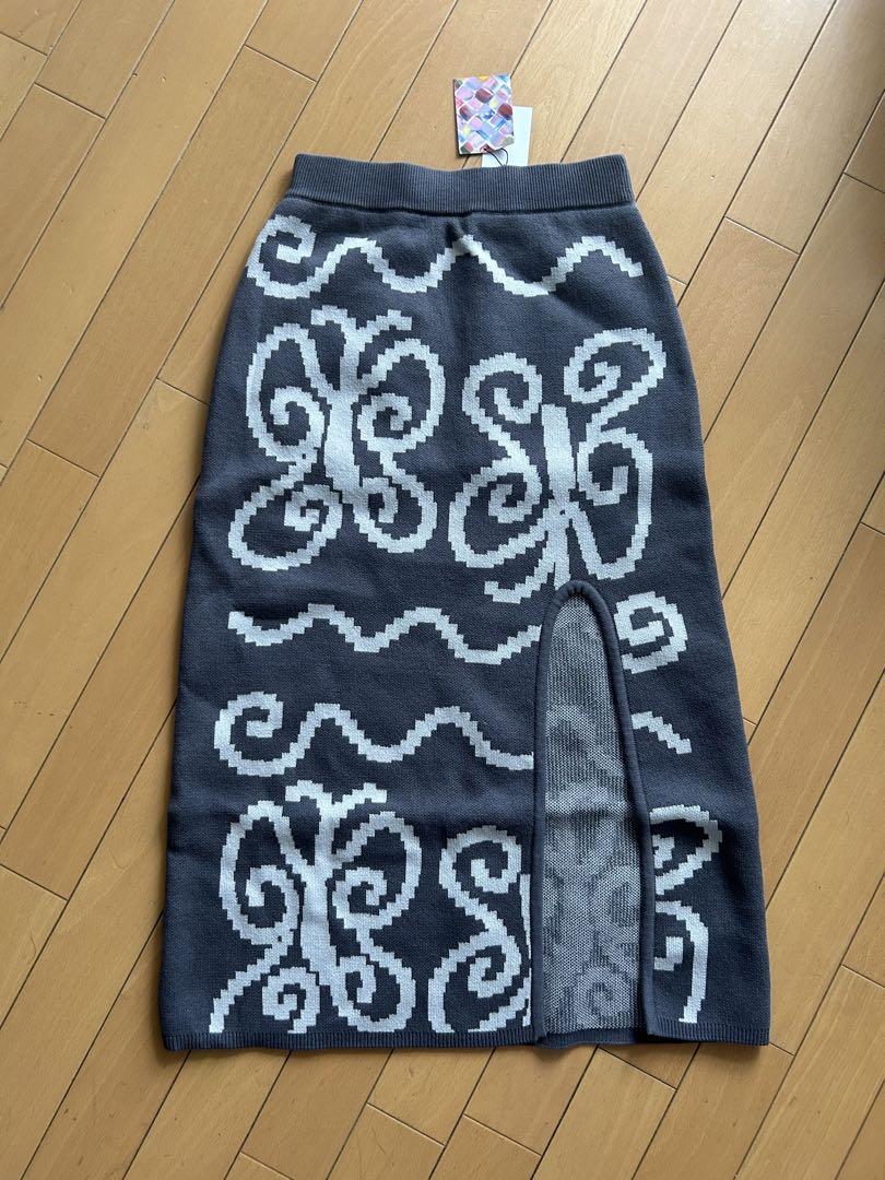 【まさえ】YMYM ワイエムワイエム　someday knit skirt