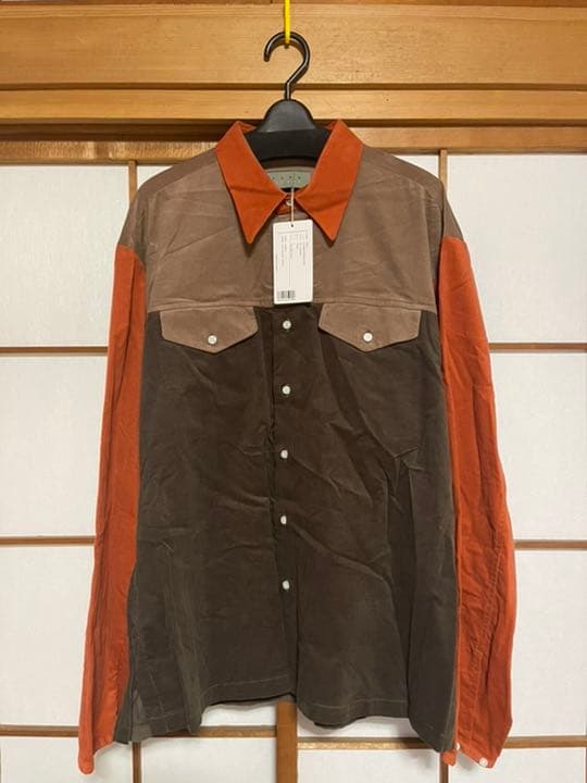 KURO クロ PATCHWORK CORDUROY SHIRT | ebs-santana.pt