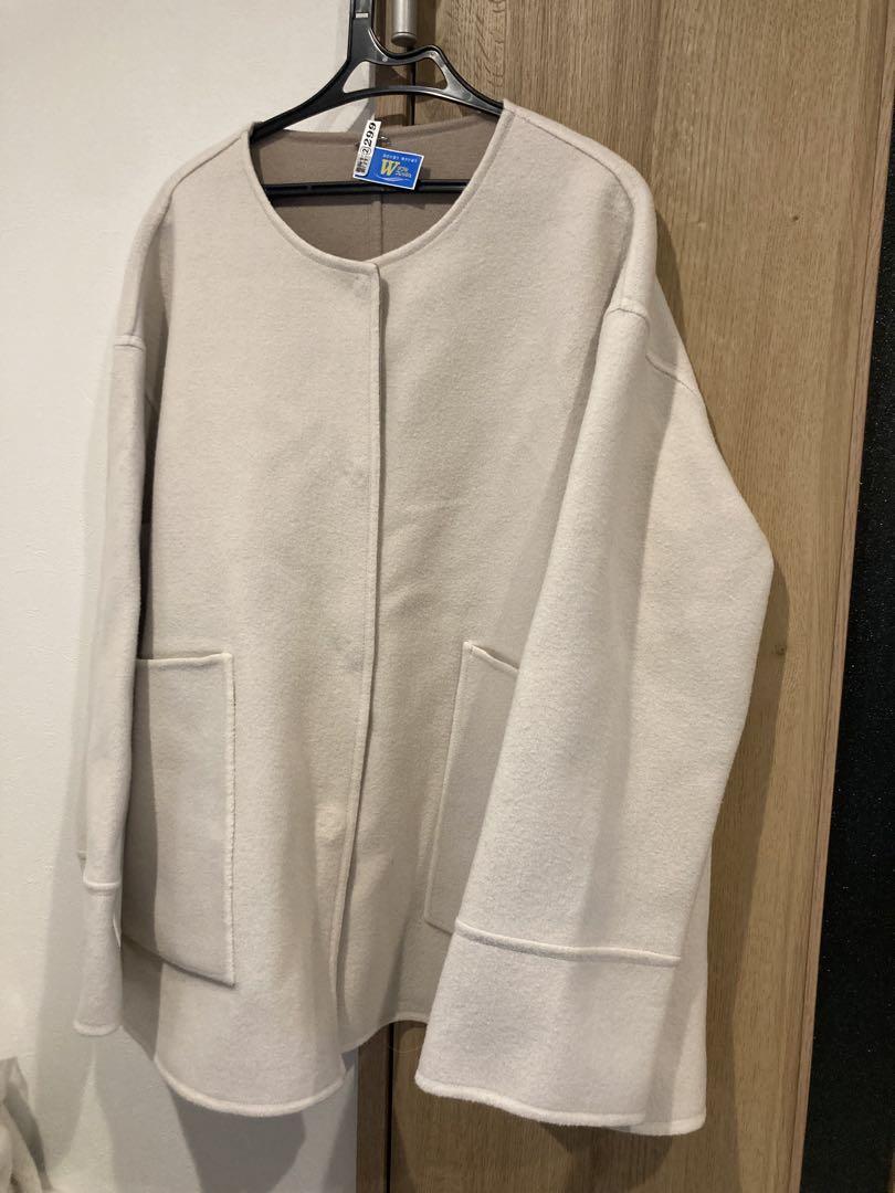 週末価格！anuans バイカラーショートリバーコート