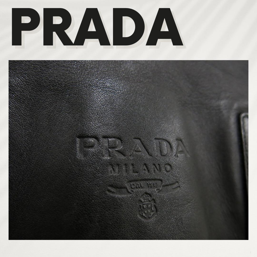 PRADA プラダ / 本革 / バックパック/ ロゴ型押し