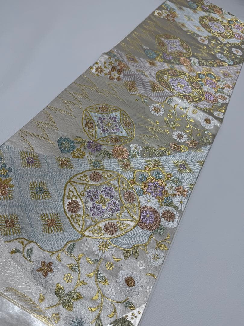 【新品未使用】 ふくい織物 袋帯 西陣織 未仕立て 正絹 フォーマル 式事 16 【新品未使用】 ふくい織物 袋帯 西陣織 未仕立て 正絹 フォーマル 式事 16