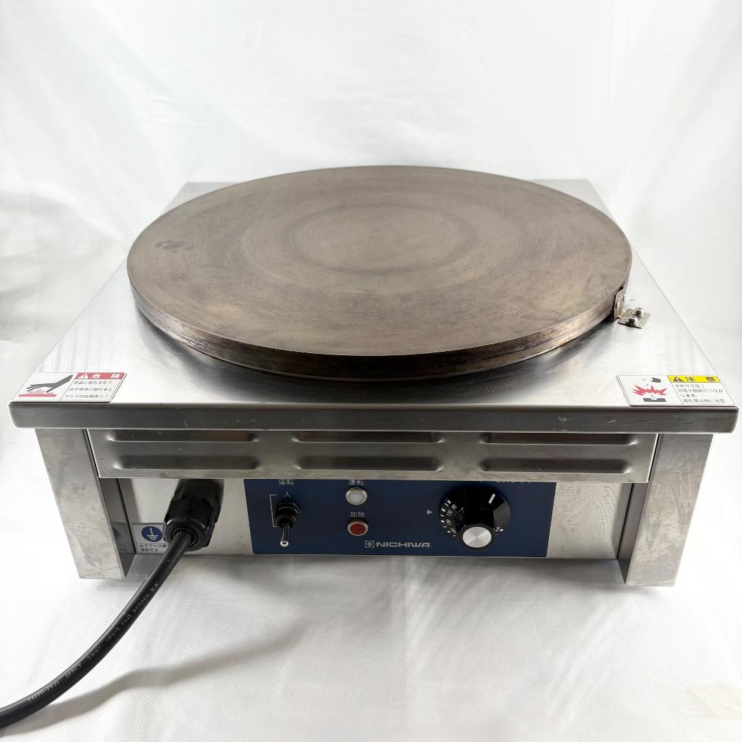【ほぼ新品・2024年製】ニチワ 電気クレープ焼器 CM-410 業務用 楽天市場】ニチワ 電気クレープ焼器 CM-410 単相100V W450×D450