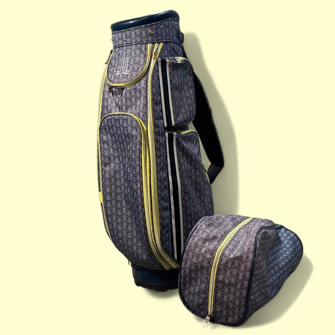 LANVIN SPORT ランバン スポール キャディバッグ ブルー 総柄