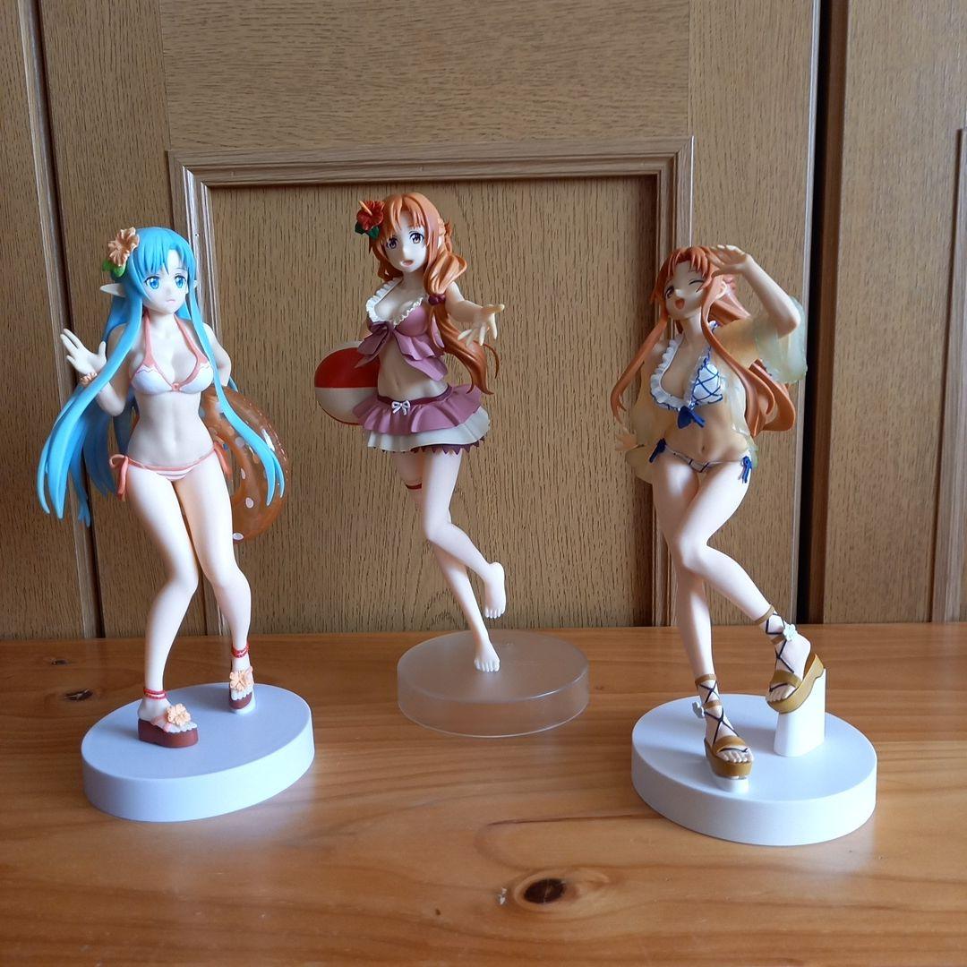 saoアスナ水着フィギュア3セット