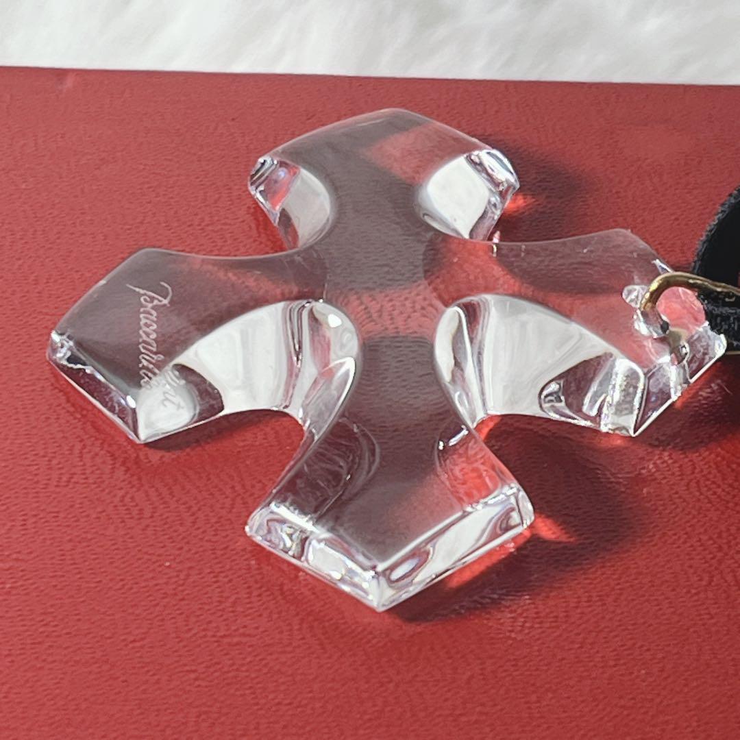 美品 ☆Baccarat☆ ネックレス オクシタン クロス クリスタル クリア 美品】 バカラ オクシタン クロス ペンダント ネックレス クリア