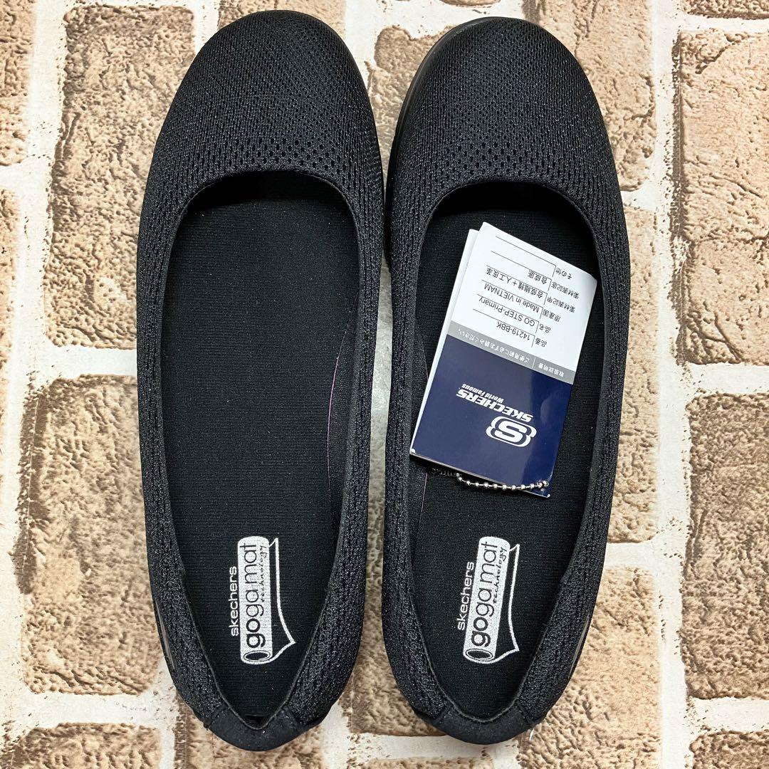 新品✨ スケッチャーズ 26 スリッポン フラットシューズ メッシュ ブラック