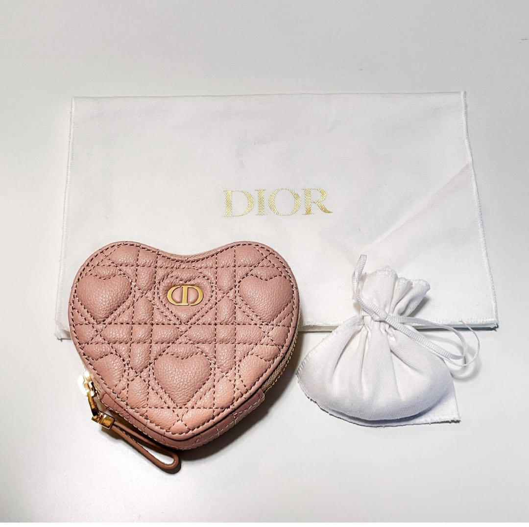 DIOR CARO チェーン ピンク ハートポーチ - メルカリ