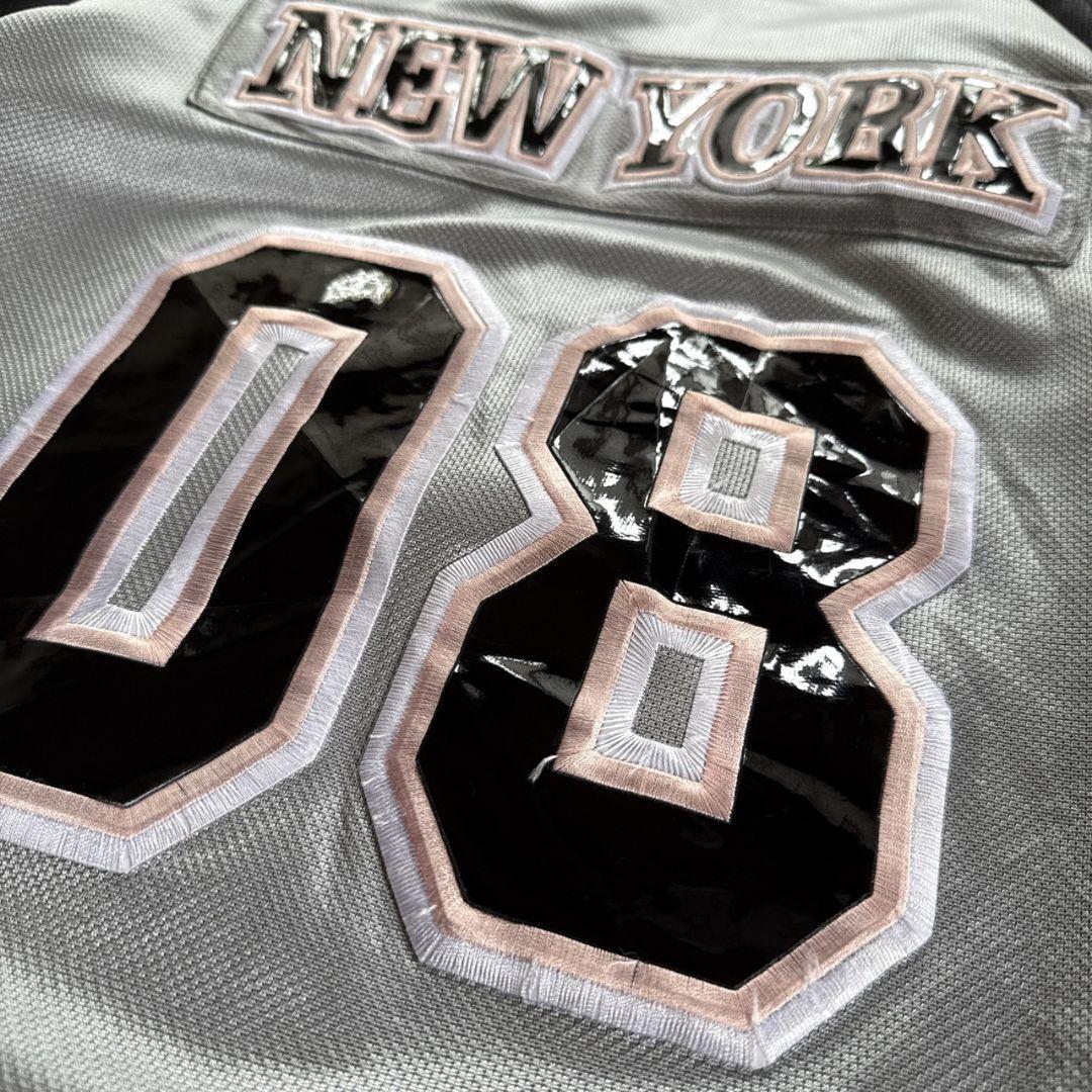 212nyc 00s 肉厚刺繍 ゲームシャツ ホッケーシャツ HIPHOP B系