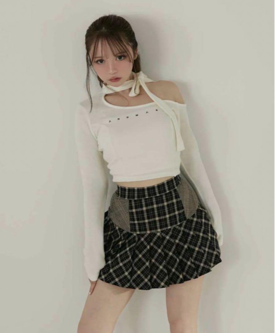 トップス ANDMARY ribbon oneshoulder tops