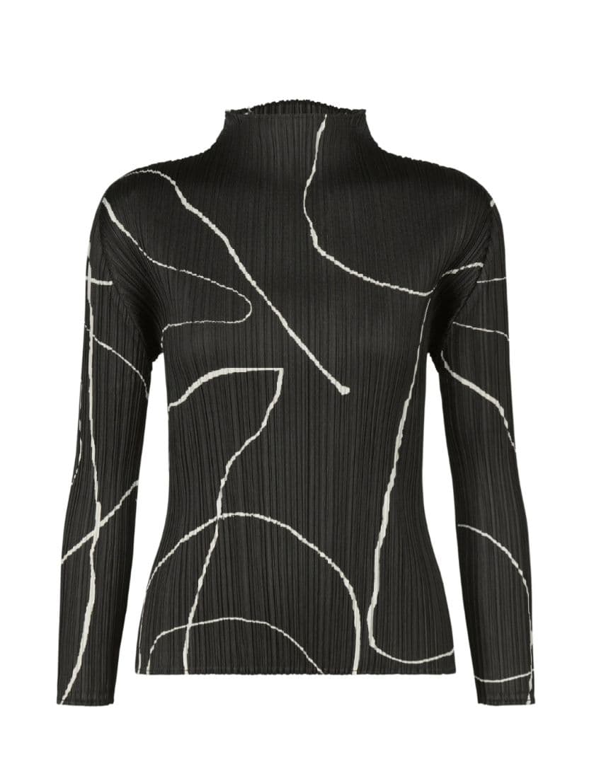 ISSEY MIYAKE 長袖トップス ブラック - メルカリ