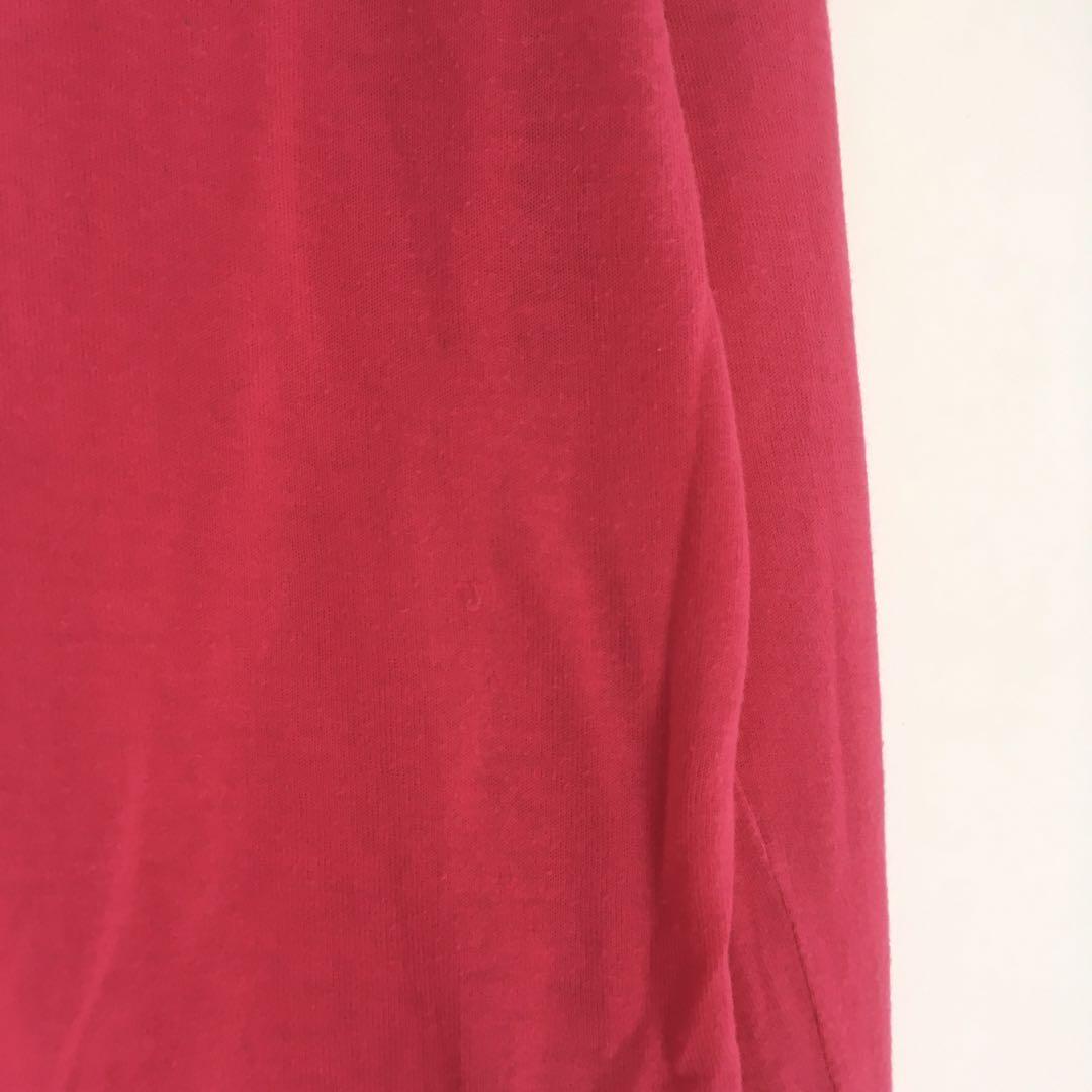 JIL SANDER ピンク Vネック 長袖ニット 34 JIL SANDER ピンク コットンVネック サマーニット