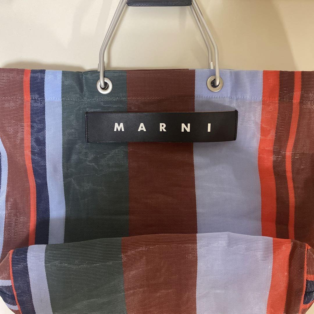 新品☆未使用 MARNI マルニマーケット ストライプバッグ