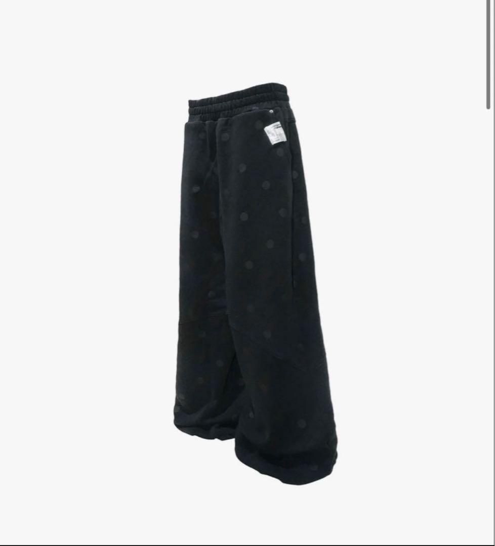theredthread S dot sweatwide pants black