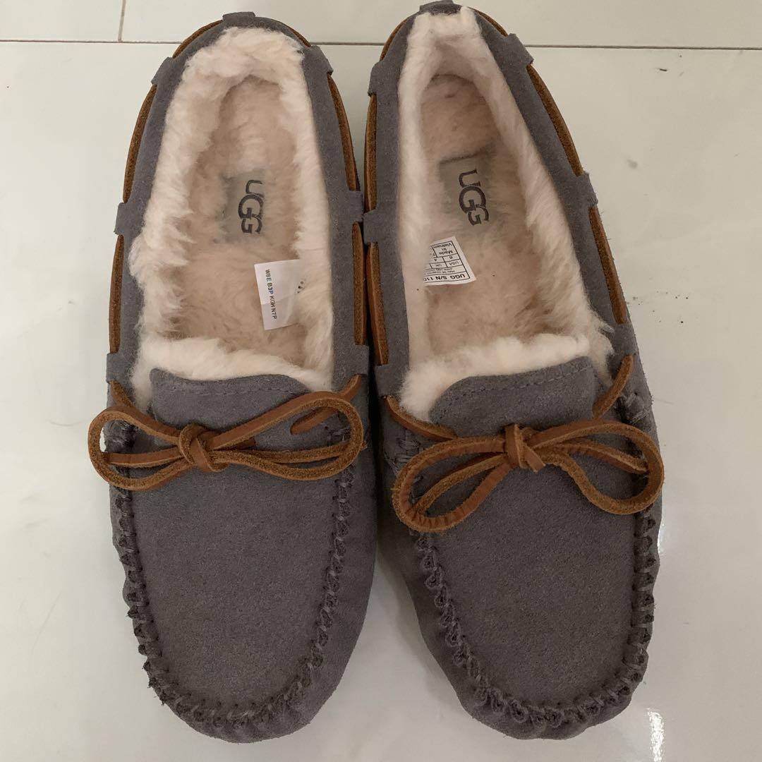 Uggモカシン　グレー美品箱あり