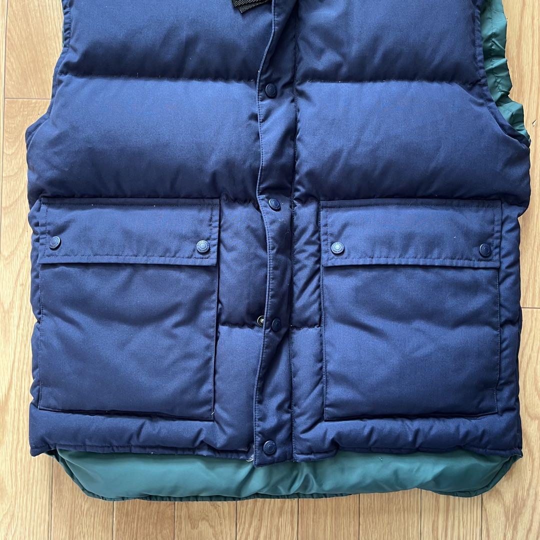 【90s】Eddie Bauer グースダウンベスト 白タグ M ネイビー
