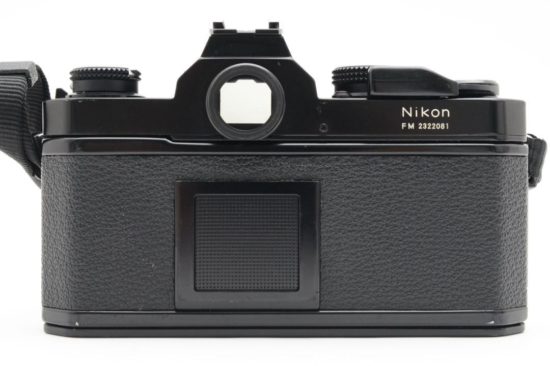 超美品 NIKON FM ブラック フィルムカメラ　モルト新品交換済 B380