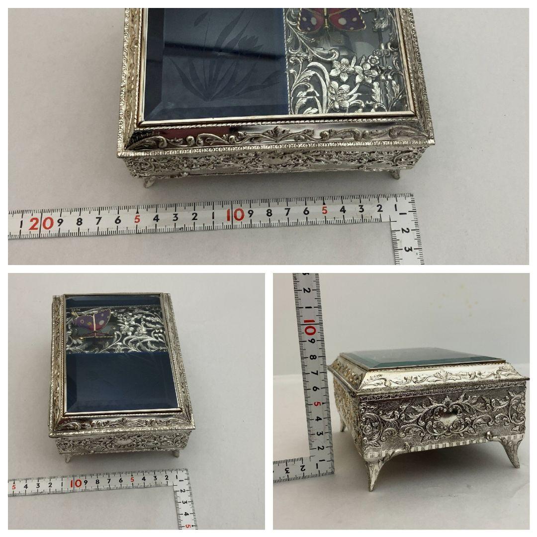 SANKYO 宝石箱 オルゴール 蝶々 ジュエリーボックス