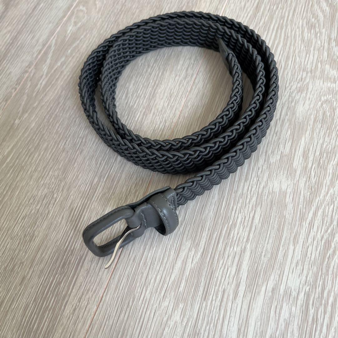 ＜LAIGLON＞ エラスティック ベルト グレー 90cm  beamsF