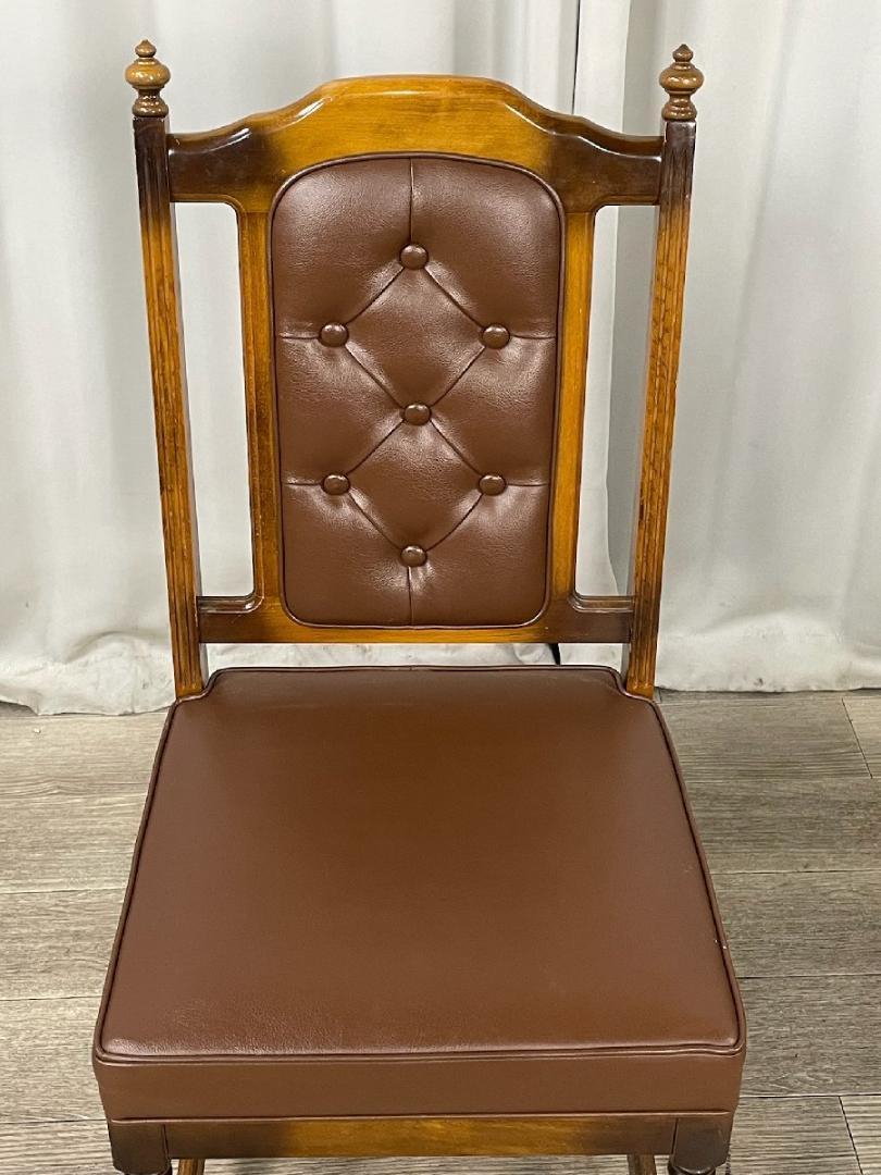 G597 カリモク オールド コロニアル ダイニングチェア 2脚セット /S8 画像10
