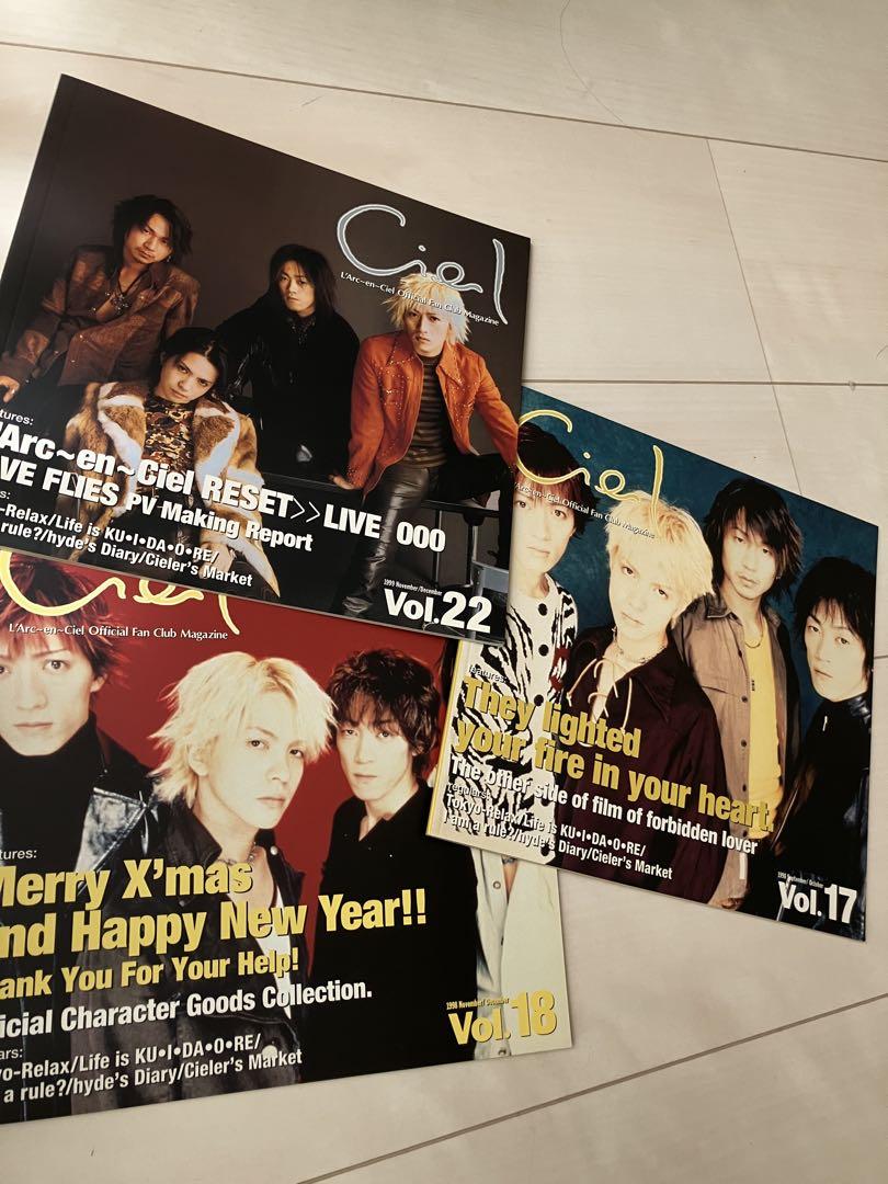 L'Arc〜en〜Ciel 会報 L'Arc〜en〜Ciel会報 Ciel vol.17.18.22 - メルカリ