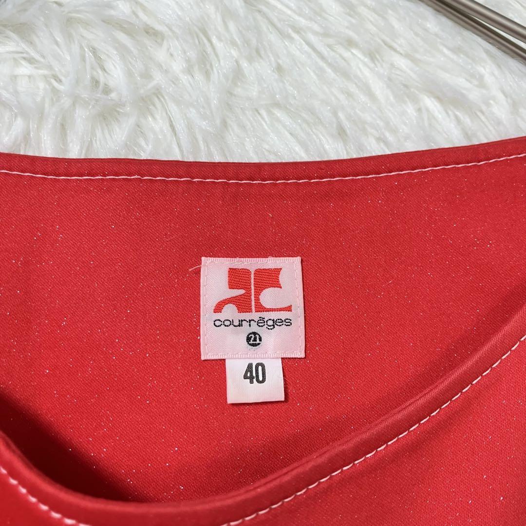 【ちゃむち】✨️【クレージュ】大きいサイズ ノースリーブワンピース ラメ