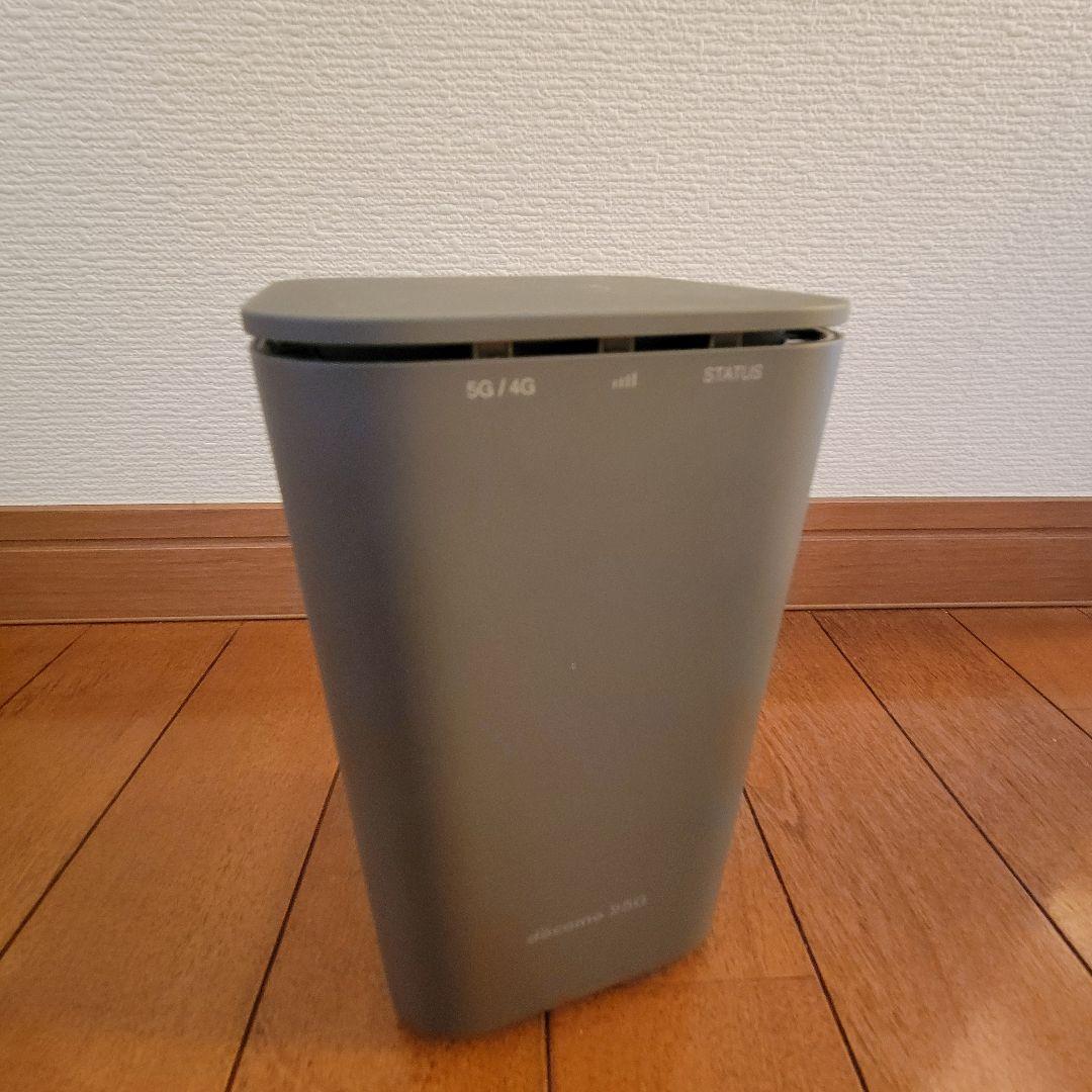 NTTドコモ SHARP home 5G HR01 ダークグレー - ルーター