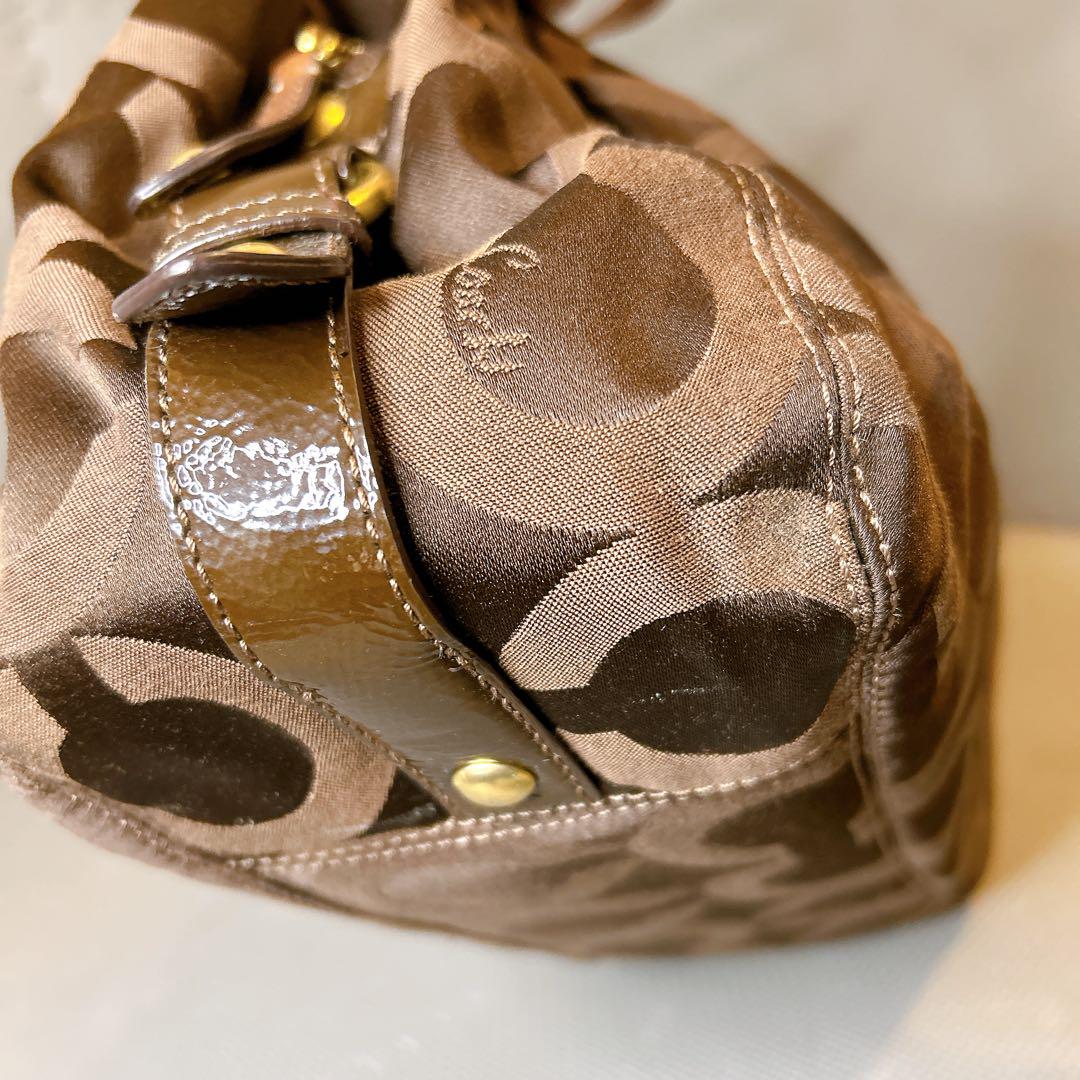 COACH コーチ オプアート トートバッグ 手提げかばん 保証書付き