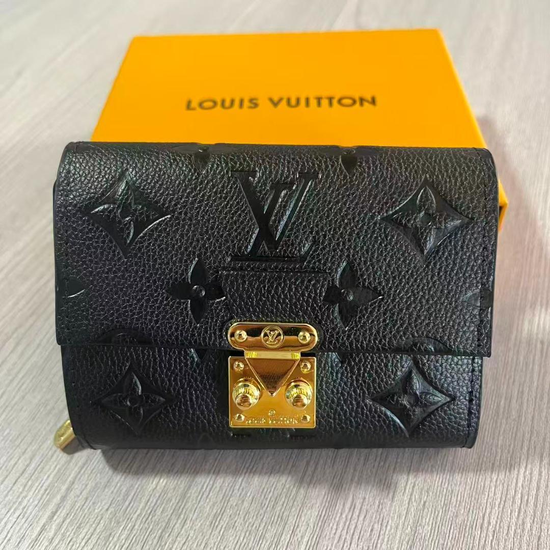 LOUIS VUITTON ブラック 三つ折り財布
