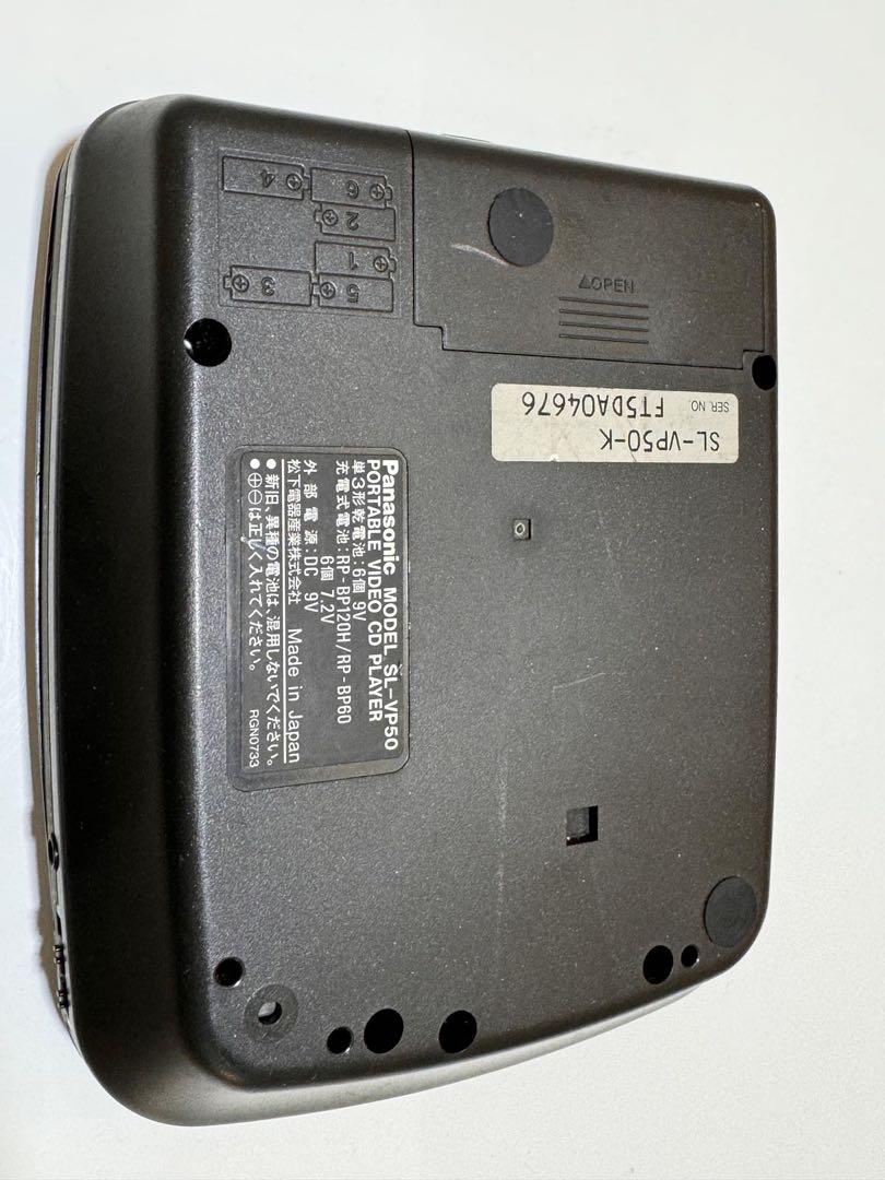 Panasonic SL-S505 CD ポータブルプレイヤー Panasonic VIDEO CD ポータブルプレーヤー SL-VP50 - メルカリ