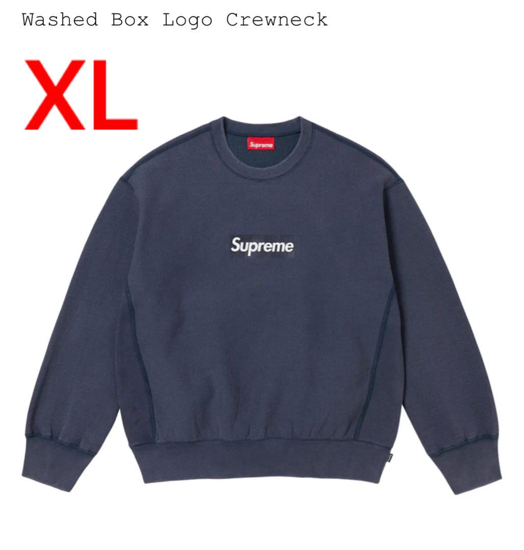 韓国 ファッション通販 Supreme Crewneck Logo Box Washed トップス