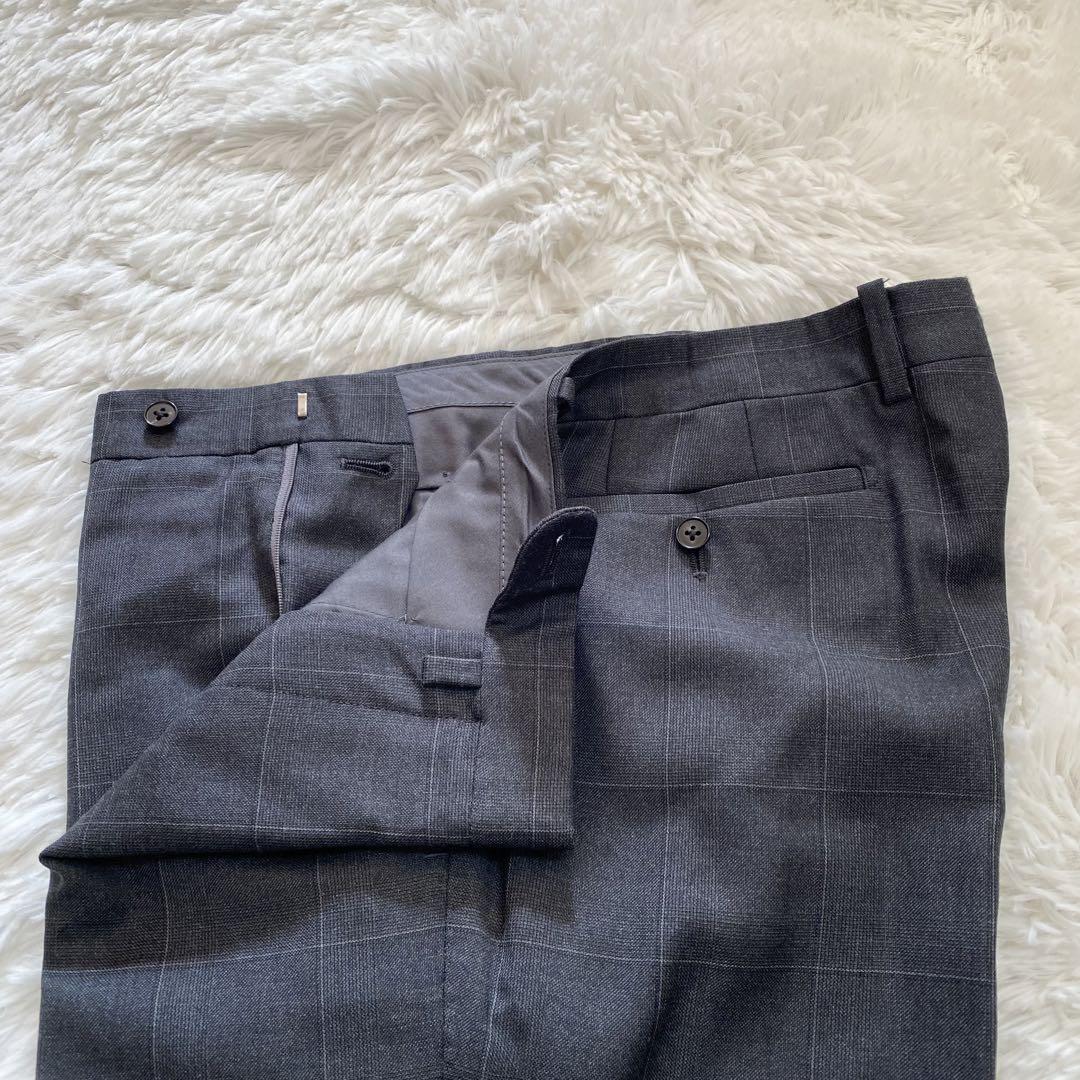 THE SUIT COMPANY×REDA スーツ チャコールグレーチェック L